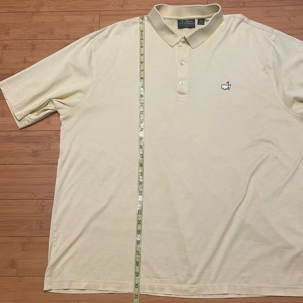 Amen Corner Polo Shirt Sz XXL Augusta Nationals 60s 2-Ply 2-Mercerized Yellow